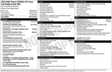 Photos of 2020 GMC Sierra 2500HD AT4 for sale in Marshalltown, IA at Gregg Young Chevrolet Marshalltown