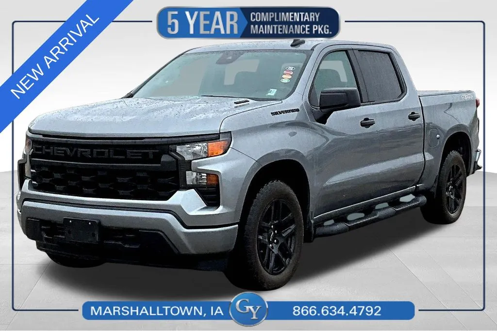 Gray 2025 Chevrolet Silverado 1500 Custom for sale in Marshalltown, IA