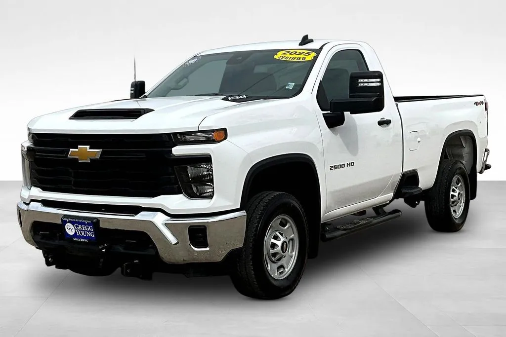White 2025 Chevrolet Silverado 2500HD Work Truck for sale in Marshalltown, IA