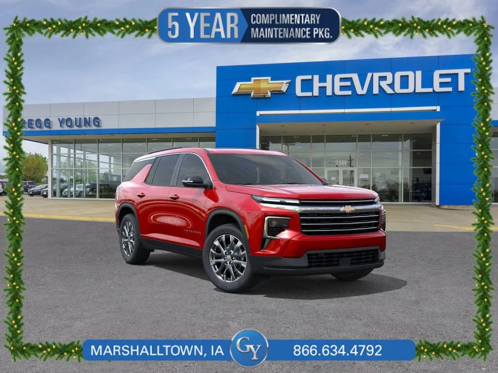 Red 2026 Chevrolet Traverse LT for sale in Marshalltown, IA