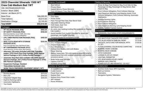 Photos of 2025 Chevrolet Silverado 1500 WT for sale in Marshalltown, IA at Gregg Young Chevrolet Marshalltown