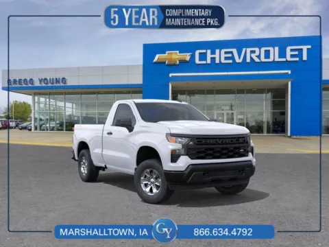 White 2026 Chevrolet Silverado 1500 WT for sale in Marshalltown, IA