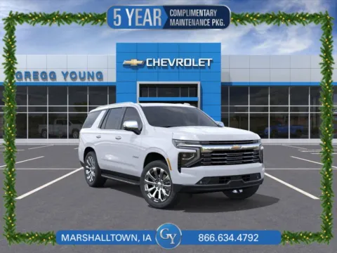 White 2026 Chevrolet Tahoe Premier for sale in Marshalltown, IA
