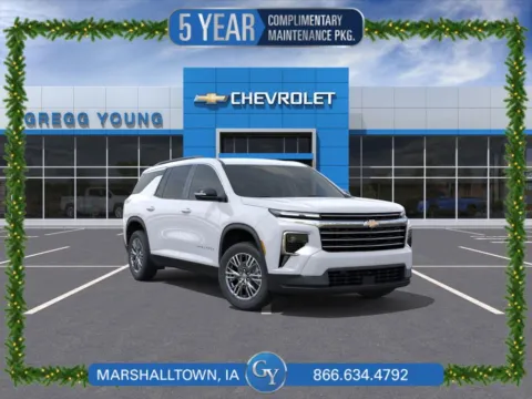 White 2026 Chevrolet Traverse LT for sale in Marshalltown, IA