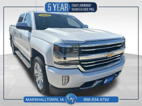 White 2018 Chevrolet Silverado 1500 High Country for sale in Marshalltown, IA