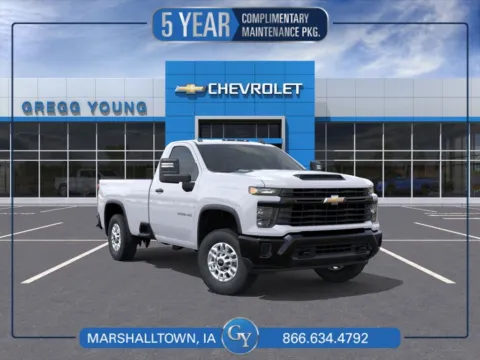 White 2026 Chevrolet Silverado 2500HD Work Truck for sale in Marshalltown, IA