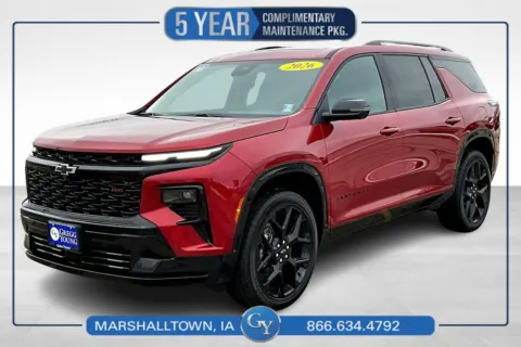 Red 2026 Chevrolet Traverse RS for sale in Marshalltown, IA