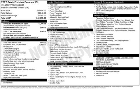 Photos of 2022 Buick Envision Essence for sale in Marshalltown, IA at Gregg Young Chevrolet Marshalltown