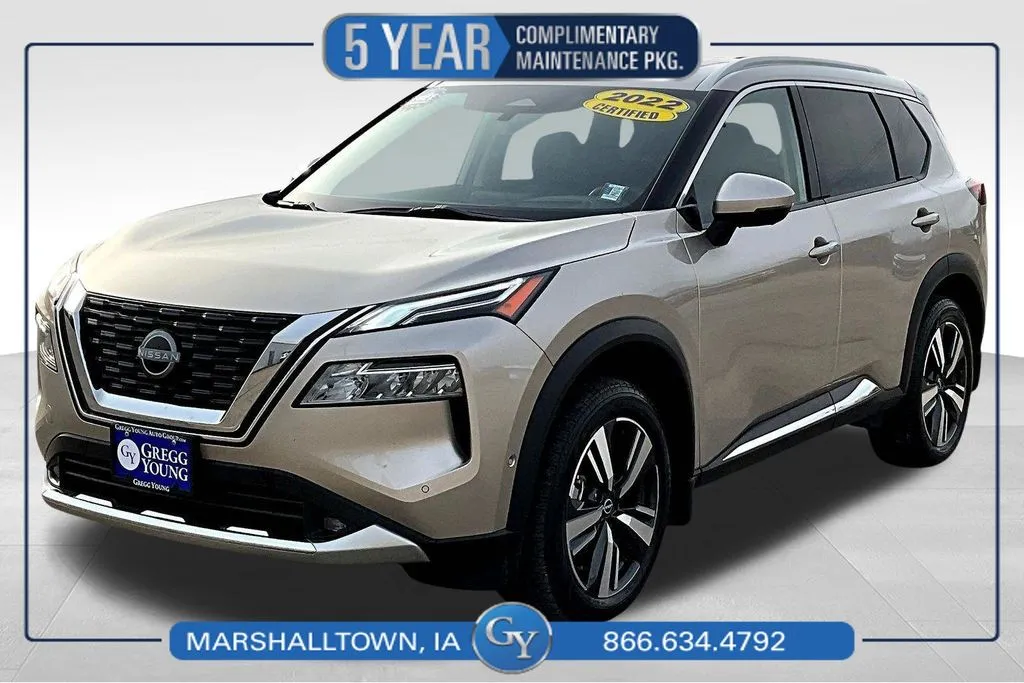 Silver 2022 Nissan Rogue Platinum for sale in Marshalltown, IA