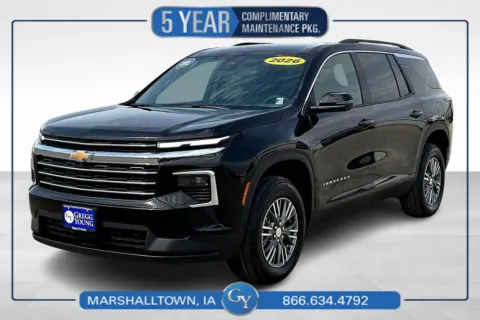 Black 2026 Chevrolet Traverse LT for sale in Marshalltown, IA