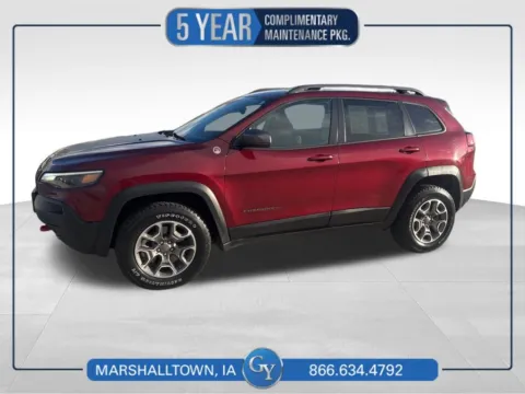Red 2021 Jeep Cherokee Trailhawk for sale in Marshalltown, IA