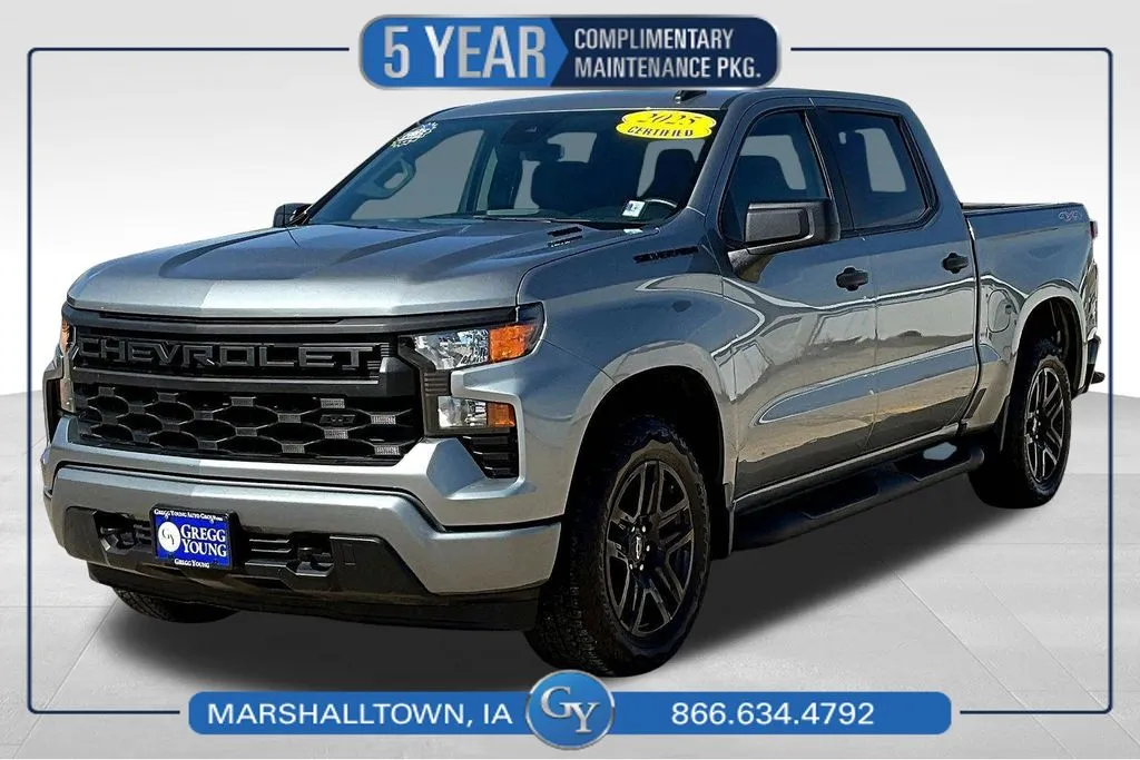 Gray 2025 Chevrolet Silverado 1500 Custom for sale in Marshalltown, IA