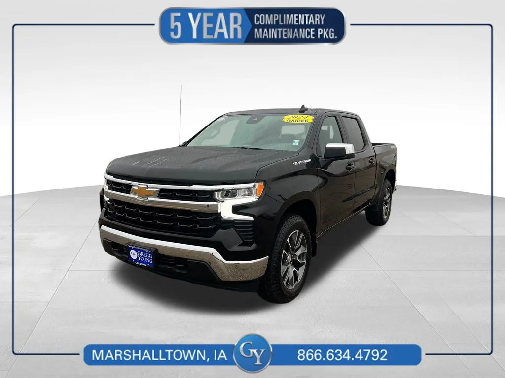 Black 2024 Chevrolet Silverado 1500 LT for sale in Marshalltown, IA