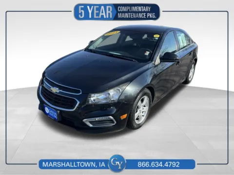 Black 2015 Chevrolet Cruze 1LT for sale in Marshalltown, IA