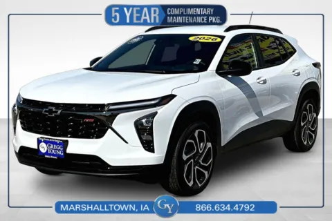 White 2026 Chevrolet Trax 2RS for sale in Marshalltown, IA
