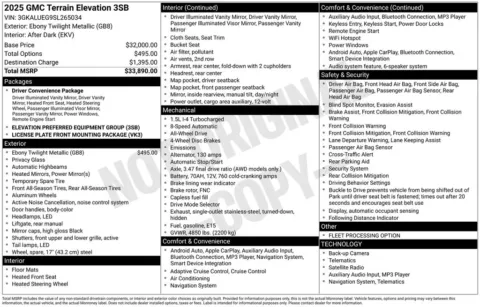 Photos of 2025 GMC Terrain Elevation for sale in Marshalltown, IA at Gregg Young Chevrolet Marshalltown