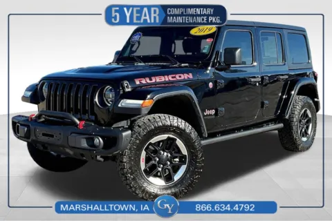 Black 2019 Jeep Wrangler Unlimited Rubicon for sale in Marshalltown, IA
