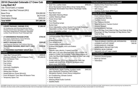 Photos of 2018 Chevrolet Colorado LT for sale in Marshalltown, IA at Gregg Young Chevrolet Marshalltown