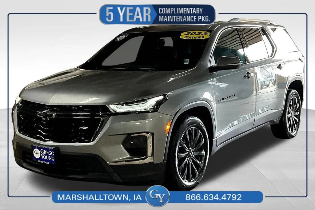 Gray 2023 Chevrolet Traverse RS for sale in Marshalltown, IA
