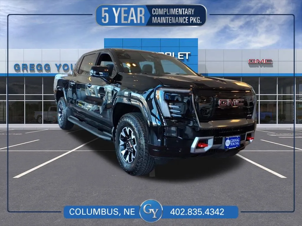 Black 2026 GMC Sierra EV AT4 for sale in Columbus, NE