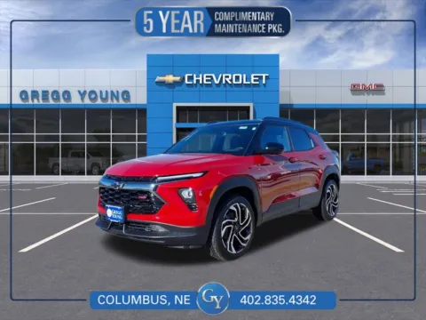 Red 2026 Chevrolet TrailBlazer RS for sale in Columbus, NE