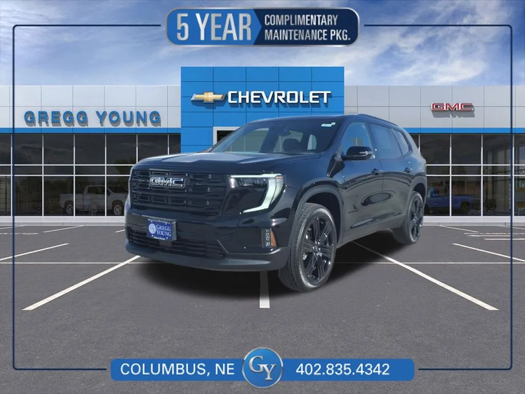Black 2026 GMC Acadia Elevation for sale in Columbus, NE