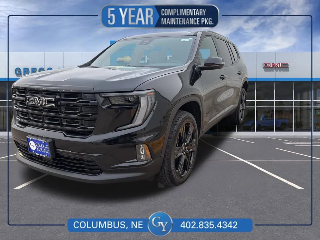 Black 2026 GMC Acadia Elevation for sale in Columbus, NE