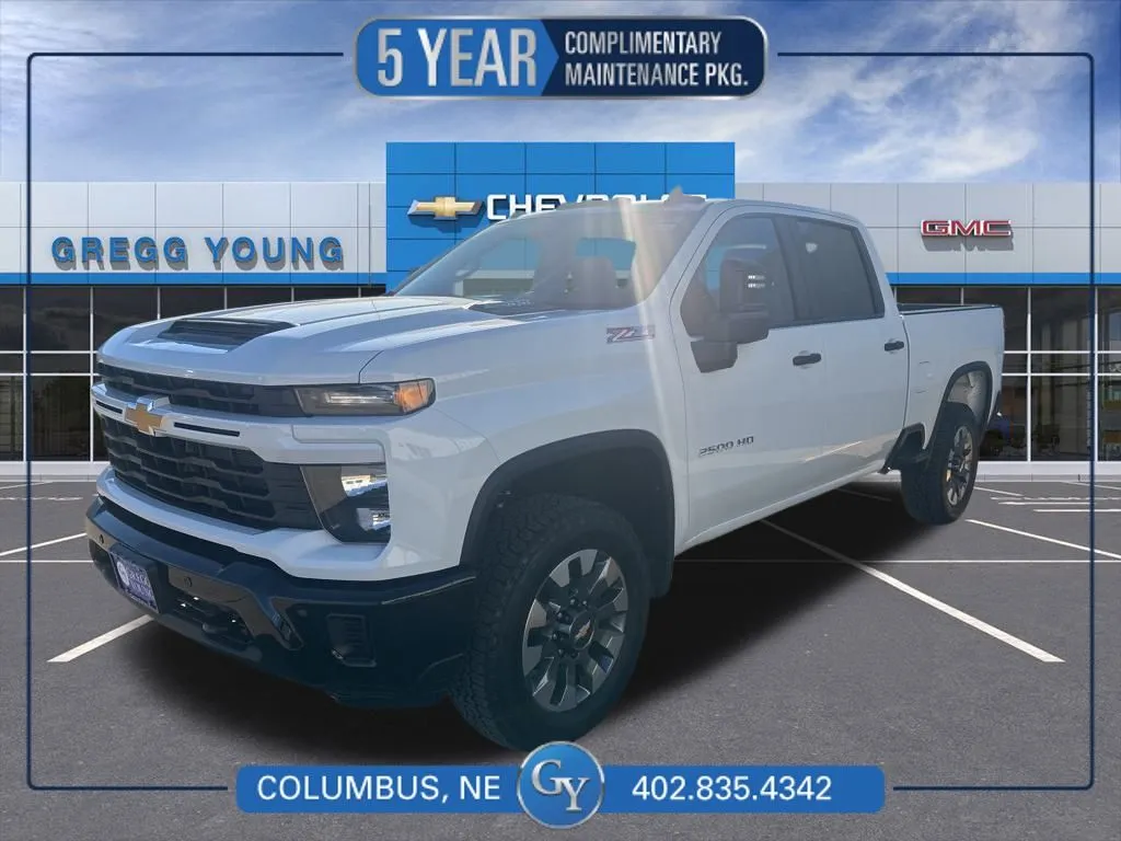 White 2026 Chevrolet Silverado 2500HD Custom for sale in Columbus, NE