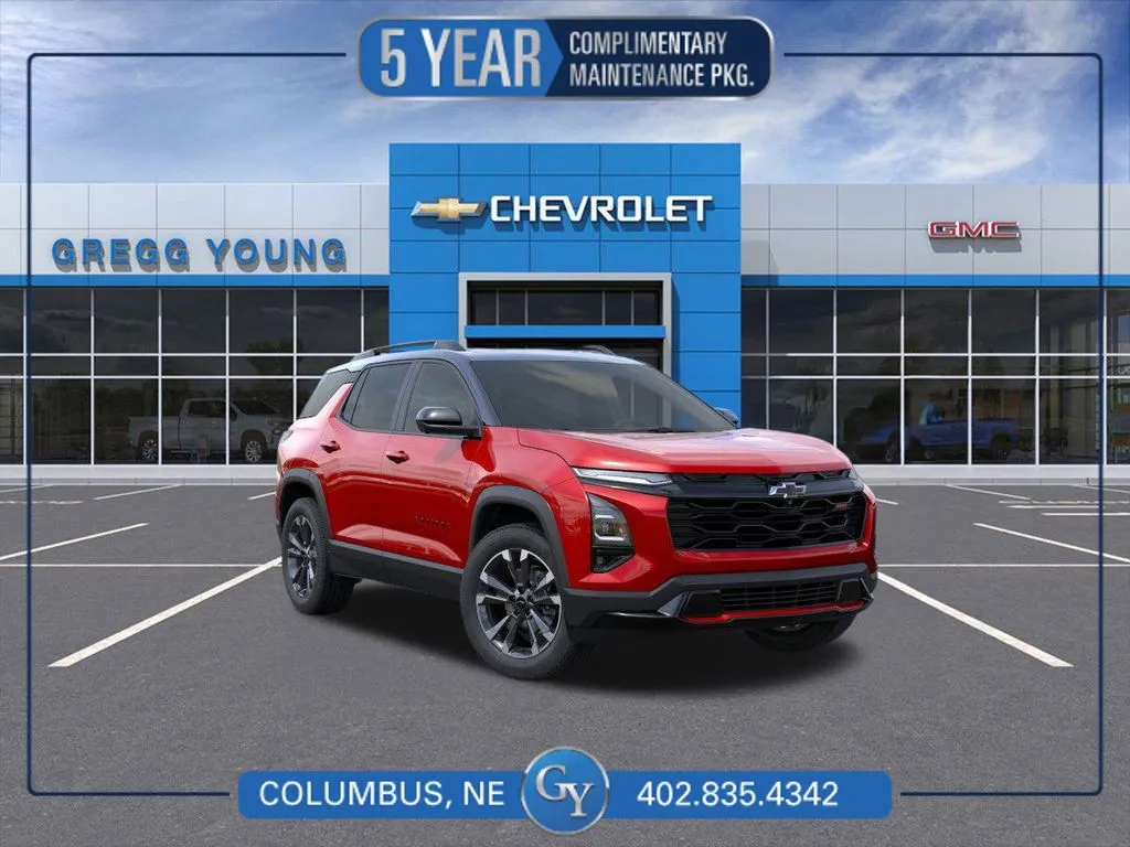 Red 2026 Chevrolet Equinox RS for sale in Columbus, NE