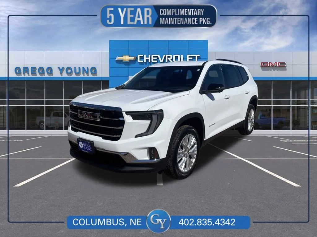 White 2026 GMC Acadia Elevation for sale in Columbus, NE