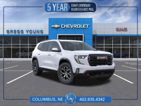 White 2026 GMC Acadia AT4 for sale in Columbus, NE