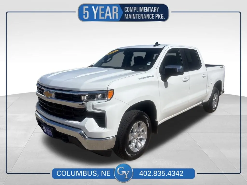 White 2025 Chevrolet Silverado 1500 LT for sale in Columbus, NE