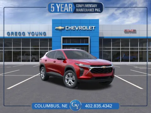 Red 2026 Chevrolet Trax LS for sale in Columbus, NE
