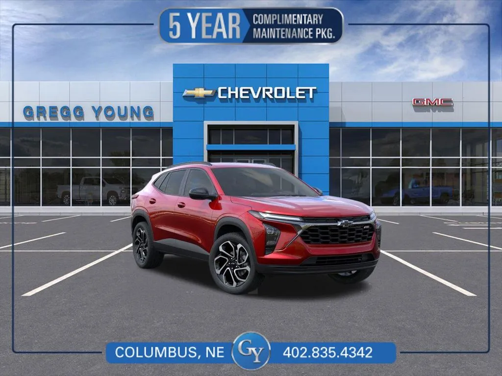 Red 2026 Chevrolet Trax 2RS for sale in Columbus, NE