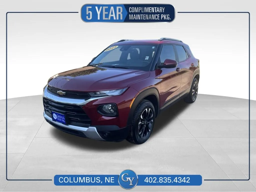 Red 2021 Chevrolet TrailBlazer LT for sale in Columbus, NE