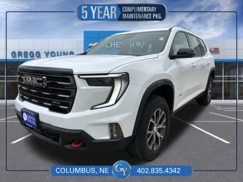 White 2026 GMC Acadia AT4 for sale in Columbus, NE