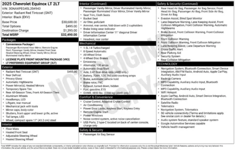 Photos of 2025 Chevrolet Equinox LT for sale in Columbus, NE at Gregg Young Chevrolet GMC of Columbus