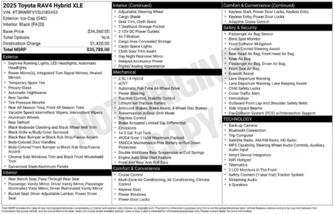 Photos of 2025 Toyota RAV4 Hybrid XLE for sale in Columbus, NE at Gregg Young Chevrolet GMC of Columbus