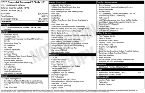 Photos of 2020 Chevrolet Traverse LT for sale in Omaha, NE at Gregg Young Chevrolet - Omaha