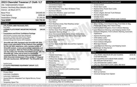 Photos of 2023 Chevrolet Traverse LT for sale in Omaha, NE at Gregg Young Chevrolet - Omaha