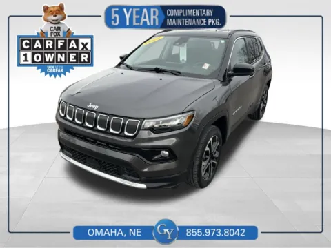 Gray 2022 Jeep Compass Limited for sale in Omaha, NE