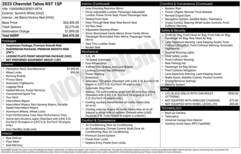 Photos of 2023 Chevrolet Tahoe RST for sale in Omaha, NE at Gregg Young Chevrolet - Omaha