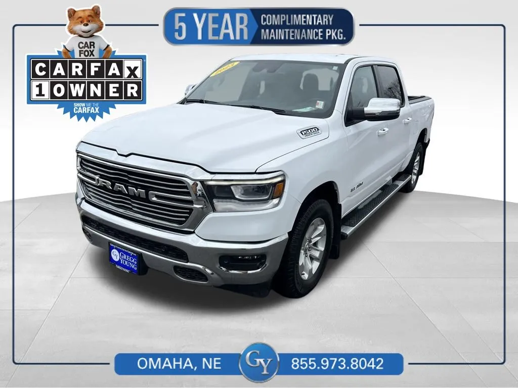 White 2023 Ram 1500 Laramie for sale in Omaha, NE