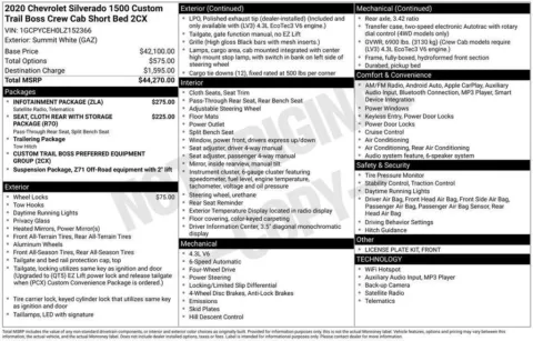 Photos of 2020 Chevrolet Silverado 1500 Custom Trail Boss for sale in Omaha, NE at Gregg Young Chevrolet - Omaha