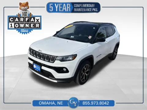 White 2025 Jeep Compass Limited for sale in Omaha, NE