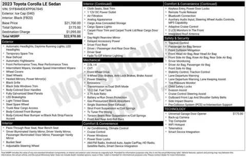 Photos of 2023 Toyota Corolla LE for sale in Omaha, NE at Gregg Young Chevrolet of Omaha
