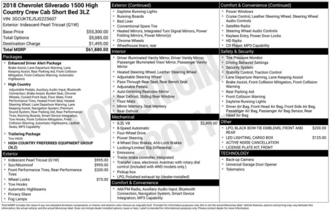 Photos of 2018 Chevrolet Silverado 1500 High Country for sale in Omaha, NE at Gregg Young Chevrolet of Omaha