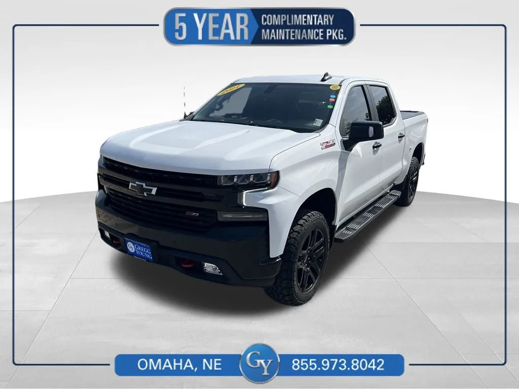 White 2021 Chevrolet Silverado 1500 LT Trail Boss for sale in Omaha, NE