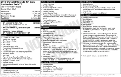Photos of 2018 Chevrolet Colorado Z71 for sale in Omaha, NE at Gregg Young Chevrolet of Omaha