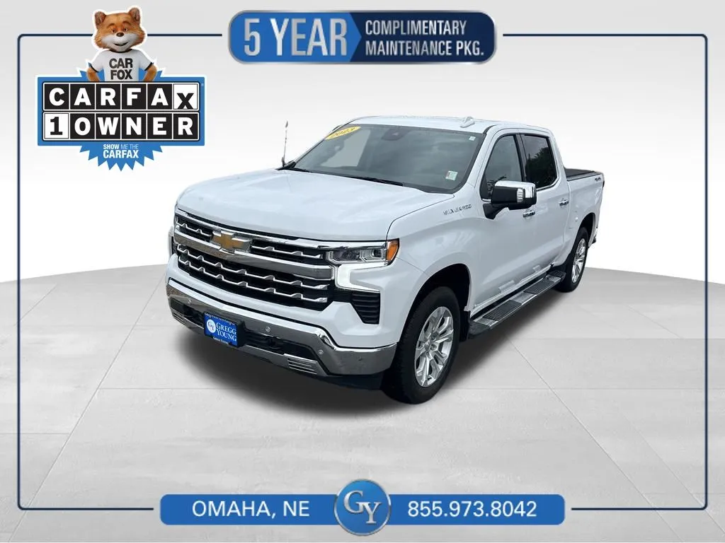 White 2023 Chevrolet Silverado 1500 LTZ for sale in Omaha, NE